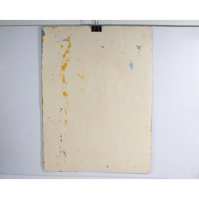 Abstract 1980s “Bush Country” Abstract Landscape Acrylic Painting by Harry Hilson For Sale - Image 3 of 8