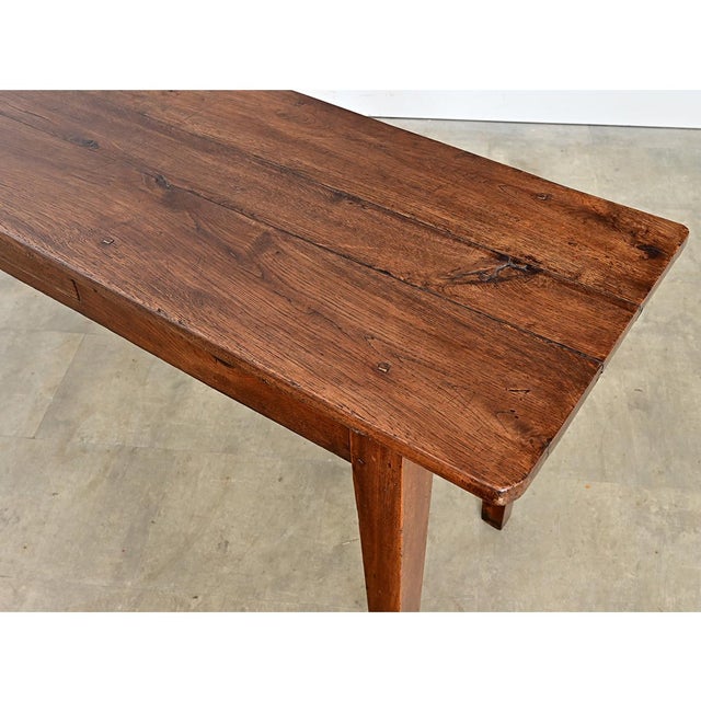 French 19th Century Oak Single-Drawer Server For Sale - Image 4 of 11