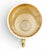 Gold Amtique Empire Porcelain Cup and Saucer, 1820, Set of 2 For Sale - Image 8 of 14