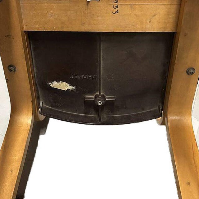 Brown 1930s Art Deco Thonet Bentwood Dining Chair With Bakelite Seat For Sale - Image 8 of 10