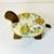 Chartreuse 1970s Vintage Arts & Crafts Coastal Folk Art Needlepoint Cushion & Pine Turtle Footstool. For Sale - Image 8 of 16