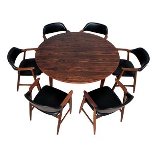 Mid-Century Modern Dining Set by Låte Møbelfabrikk, 1960s, Set of 7 For Sale