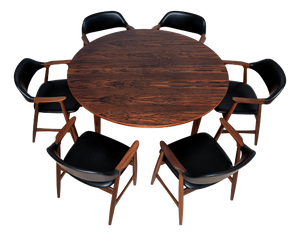 Mid-Century Modern Dining Set by Låte Møbelfabrikk, 1960s, Set of 7