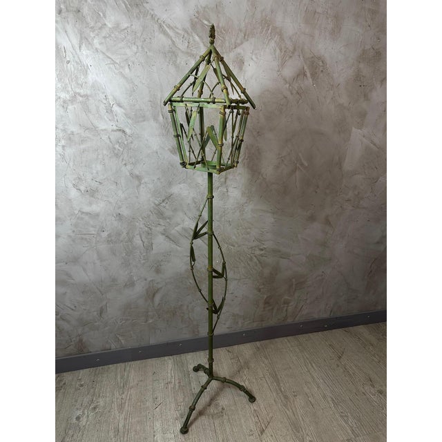 Vintage Bamboo Lantern, 1950s For Sale - Image 11 of 11