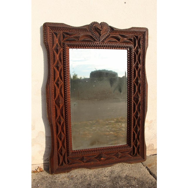Large 19th Century Tramp Mirror For Sale - Image 11 of 11