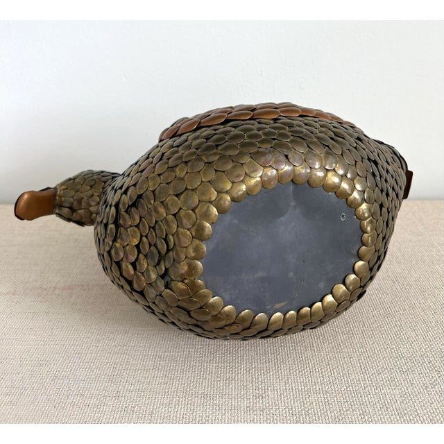 Metal Large Sergio Bustamante Style Vintage Metal Sitting Duck For Sale - Image 7 of 12