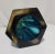 Vintage Murano Sommerso Blue Hexagonal Glass Vase For Sale - Image 6 of 12