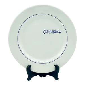 Vintage Mid 20th Century Club El Morocco Nightclub New York Nyc Dinner Plate