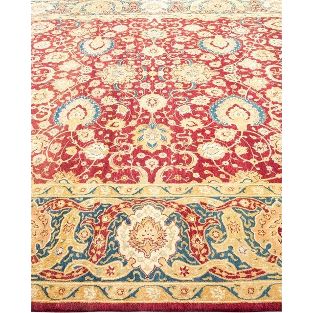 Solo Rugs Mogul, One-of-a-Kind Hand-Knotted Area Rug in Red, 8' 1" x 10' 3" For Sale - Image 4 of 8
