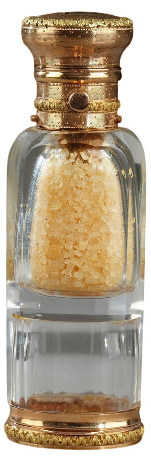 Victorian Gold Double Ended Crystal Scent Bottle