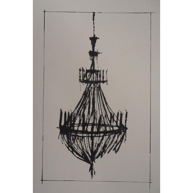 Bernard Buffet (1928-1999) The Chandelier Original drypoint etching On wove paper, 28 x 38 cm (approx. 11 x 15 inches)...