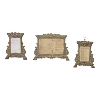 18th Century Italian Neoclassical Framed Prayers - Set 3 For Sale