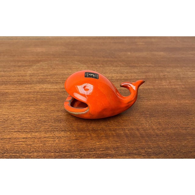 Ceramic Ceramic Whale Figurine Ashtray from Ceramica D'Arte, Salerno, Italy, 1970s For Sale - Image 7 of 18