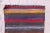 1970 Rustic Black Striped Kilim For Sale - Image 12 of 13