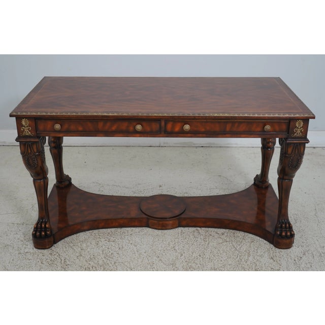 Age: Approx: 15 Years Old Details: Replica Collection Carved Lion Legs w. Paw Feet Nicely Finished On All Sides Engraved...