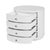 2020s Nora 28 in. W Oval Wood 4 Drawer Nightstand, Textured White For Sale - Image 5 of 11