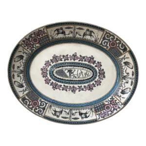 Oversize 19th Century English Chinoiserie Platter Bates Gildea & Walker