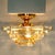 Clear and Gold Glass Pyramid Flush Mount in the style of Venini, 1970s For Sale - Image 8 of 18