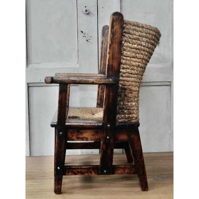 Late 19th Century Scottish Childs Orkney Chair, 1880s For Sale - Image 5 of 10