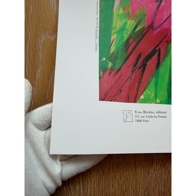 Chinese Walasse Ting (1929–2010), 3 Perroquets, Galerie Lucie Weill-Seligmann, Copyright 1989, Yves Riviera Editeur, Paris, Printed in Switzerland For Sale - Image 3 of 13