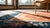 Textile 1920s Red Blue Floral Antique Chinese Art Deco Rug 8'10" X 11'8" Handknotted Wool Carpet For Sale - Image 7 of 9