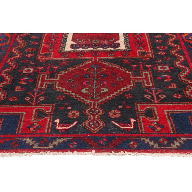 Vintage Persian Nahavand Hamadan Rug - 04'04 X 08'00 For Sale - Image 4 of 9