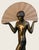 1980s Art Deco Raymonde Guerbe for Max Le Verrier Style Egyptian Lamp by Sarsaparilla For Sale - Image 4 of 10
