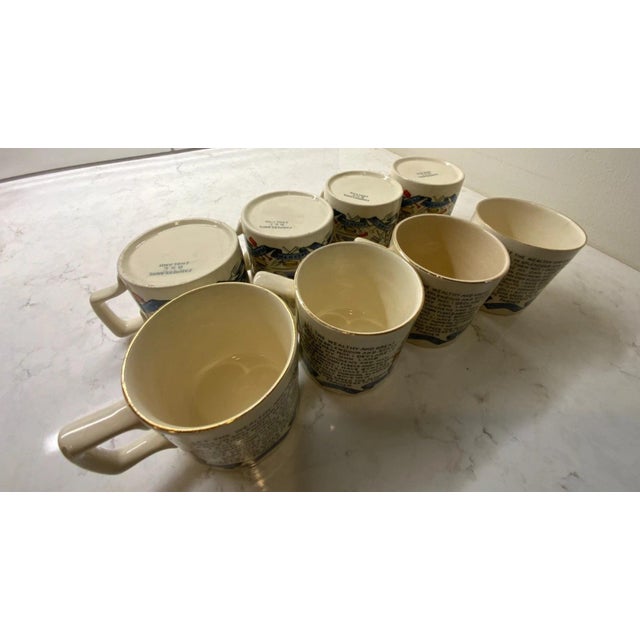 Late 19th Century Burgess & Leigh Farmers Arms 12" Punch Bowl, 8 cups , God Speed The Plough For Sale - Image 16 of 18