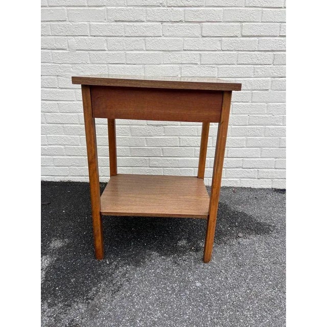 Mid 20th Century Mid 20th Century Mid Century Modern 2 Tier Side Table For Sale - Image 5 of 8
