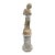 Vintage Cast Stone Centerpiece Fountain Featuring a Pan Flute Playing Putto on a Column For Sale