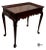 Wood Vintage Chippendale Style Mahogany Accent Tea Table For Sale - Image 7 of 11