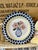 Hand-Painted Ceramic Dinner Plate in a Vintage Pastoral Style - Set of 4 For Sale In Los Angeles - Image 6 of 6