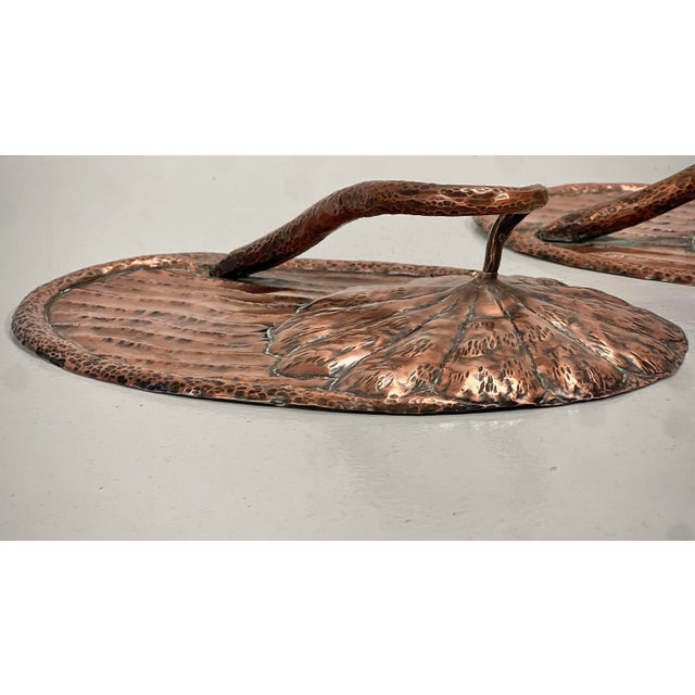 1920s Art Nouveau Copper Door Handles, 1920s, Set of 2 For Sale - Image 5 of 13