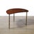 Mid-Century Walnut & Brass Bow-Front Table With Organic Detailing by Mastercraft For Sale - Image 12 of 12