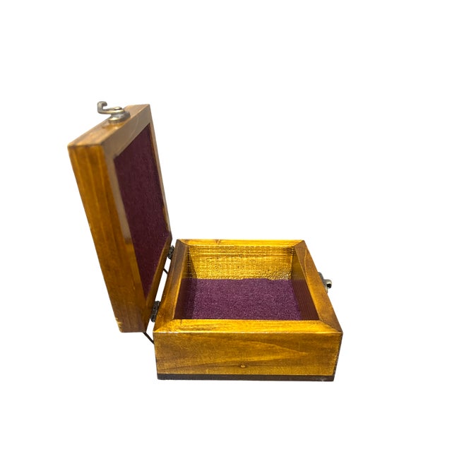 This Handmade Wood & Ceramic Jewelry Box is a masterful blend of rustic woodwork and intricate ceramic art; Artisan...