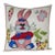 Embroidered Bunny Pillow Cover For Sale
