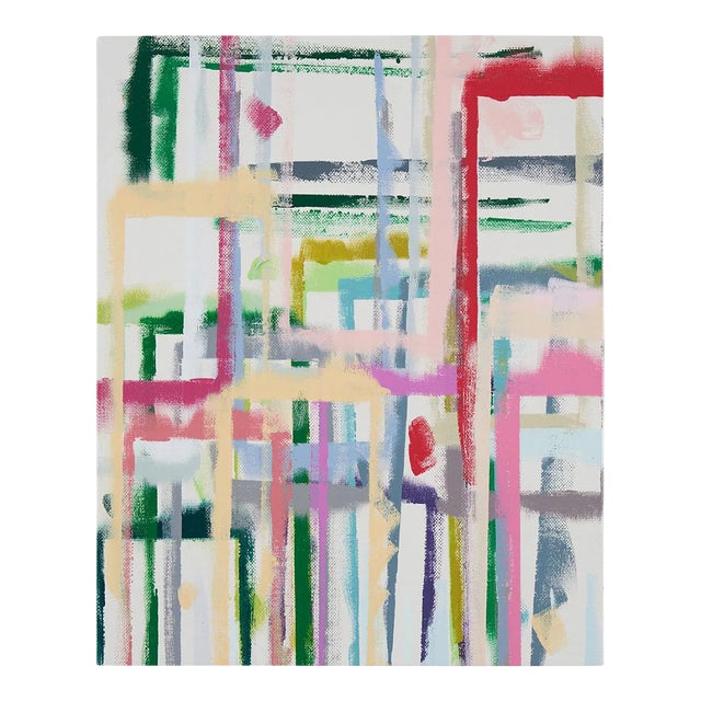 Contemporary Abstract Acrylic on Canvas Painting "Perfect Coincidence 16" by Kyong Lee For Sale