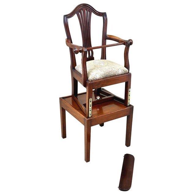 Wood Georgian Children's High Chair, 1780s For Sale - Image 7 of 10