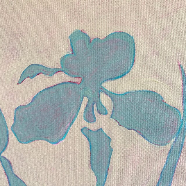 2020s Original Framed Acrylic Botanical Painting, Organic Boho Art Floral Wall Art by Tatiana Duperault For Sale - Image 5 of 5