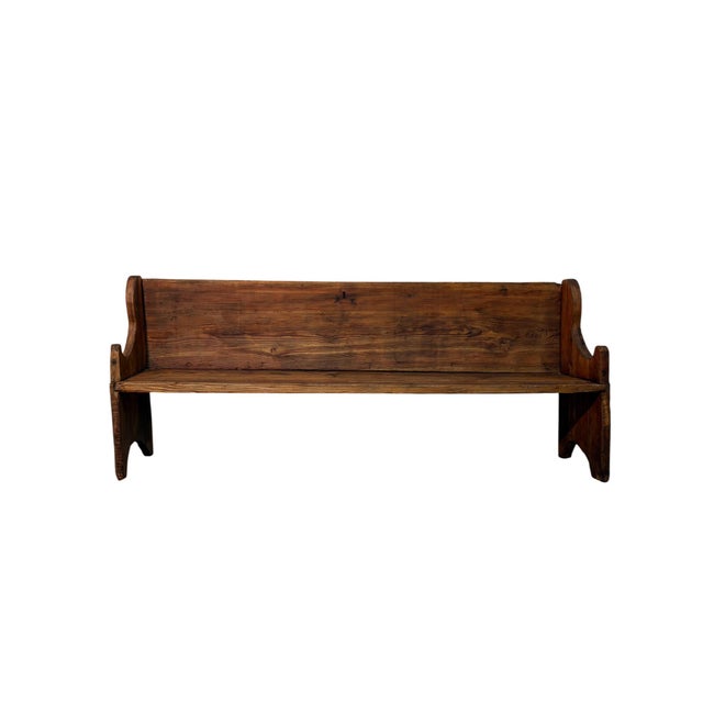 Wood Late 19th Century Rustic Bench in Mountain Larch For Sale - Image 7 of 7