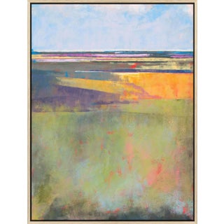 Fiesta Key - Abstract Horizon Impressionist Landscape - 24x32 Vertical, Framed For Sale