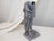 Antique Metal Sculpture of Knight For Sale - Image 4 of 4