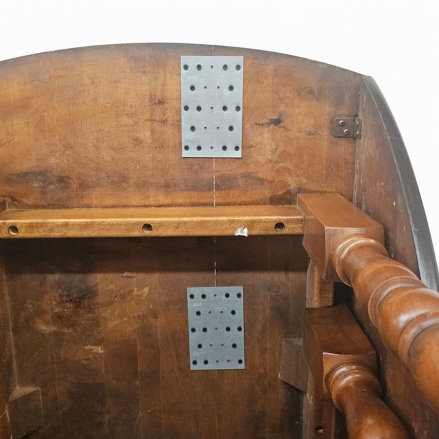 Late 20th Century William and Mary Style Jacobean Gateleg Drop-Leaf Dining Table For Sale - Image 18 of 18