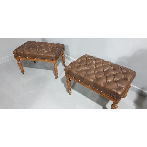 Set of Window Seats by James Shoolbred For Sale - Image 9 of 10