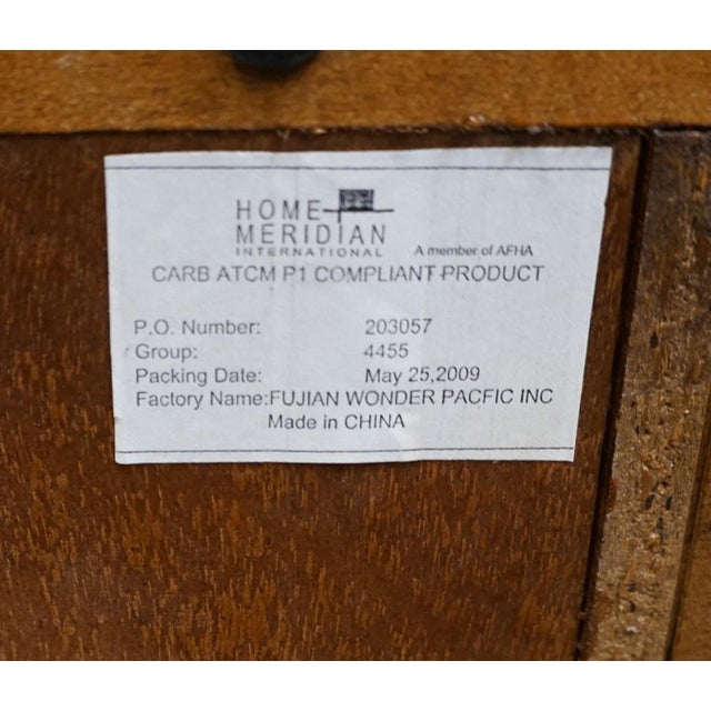 Home Meridian Samuel Lawrence Cherry Traditional Contemporary 73" Computer Desk W. Bookcase Storage Hutch For Sale - Image 13 of 13