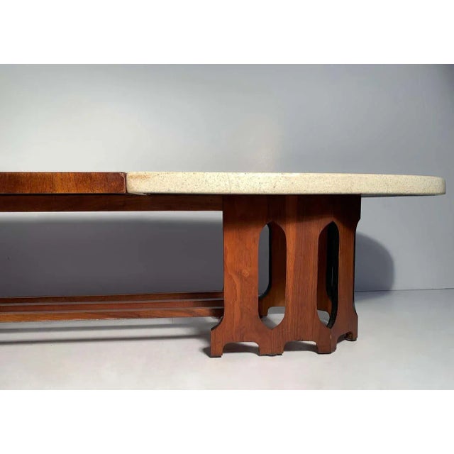 Mid-Century Harvey Probber Surfboard Coffee Table in Terrazzo Marble For Sale In Chicago - Image 6 of 13