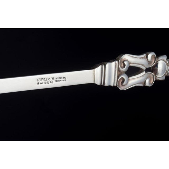 Sterling Silver Lobster Forks by Johan Rohde for Georg Jensen, 1940s, Set of 4 For Sale - Image 4 of 5