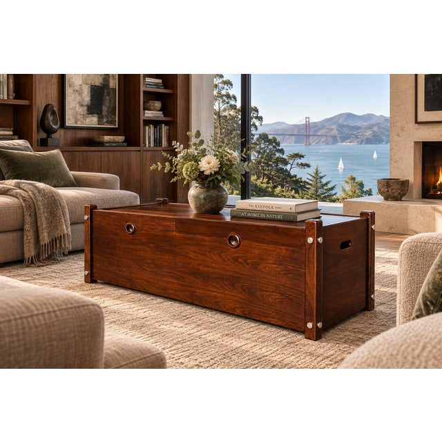 Brazilian Rosewood “Sabará” Trunk by Sergio Rodrigues, Brazil, circa 1965 — Lot 1124 For Sale - Image 4 of 18