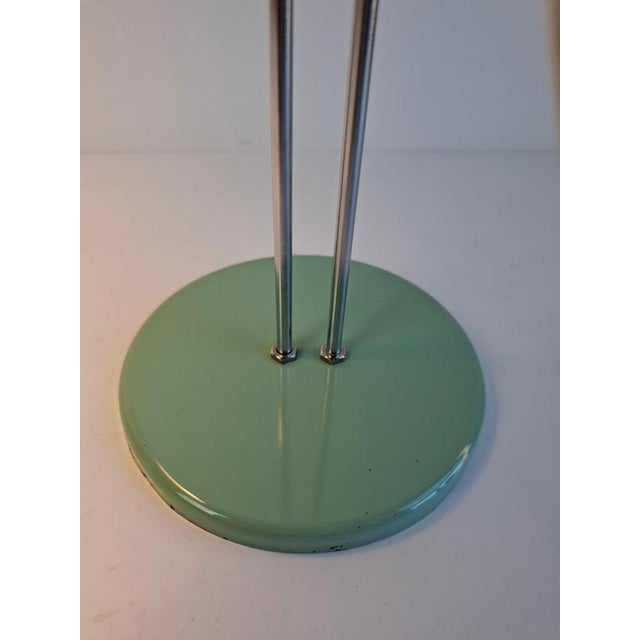 Mid-Century Modern Table Lamp in Green Metal and Chrome by Josef Hůrka for Lidokov, 1970s For Sale - Image 6 of 18