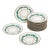 Set of 16 Turquoise & 24k Gilt Border Porcelain Dinner Plates by Hutschenreuther For Sale